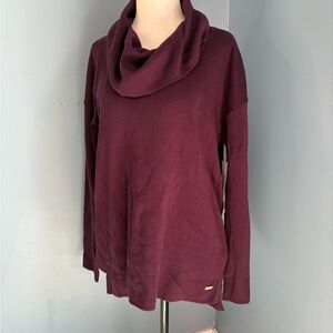Calvin Klein Women's Deep Purple Cowl Neck Sweater